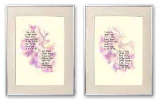 Galaktion Tabidze Poem - calligraphy artwork 207