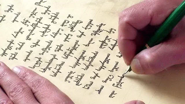 Georgian Calligraphy Masterclass. Original Music by Levan Chaganava